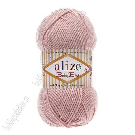 Пряжа &quot;Baby best antipilling&quot; 100 г*240 м (5 шт) пудра №161