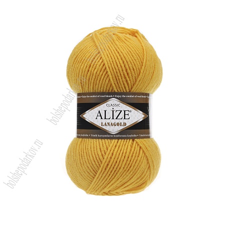 Пряжа &quot;Lana Gold&quot; 100 г*240 м (5 шт) желтый №216