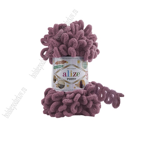 Пряжа &quot;Puffy&quot; 100 г*9,5 м (5 шт) роза №28
